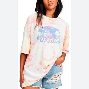 NWT BILLABONG Sun and Sea Paradise Tie Dye Short Sleeve Tee - Small